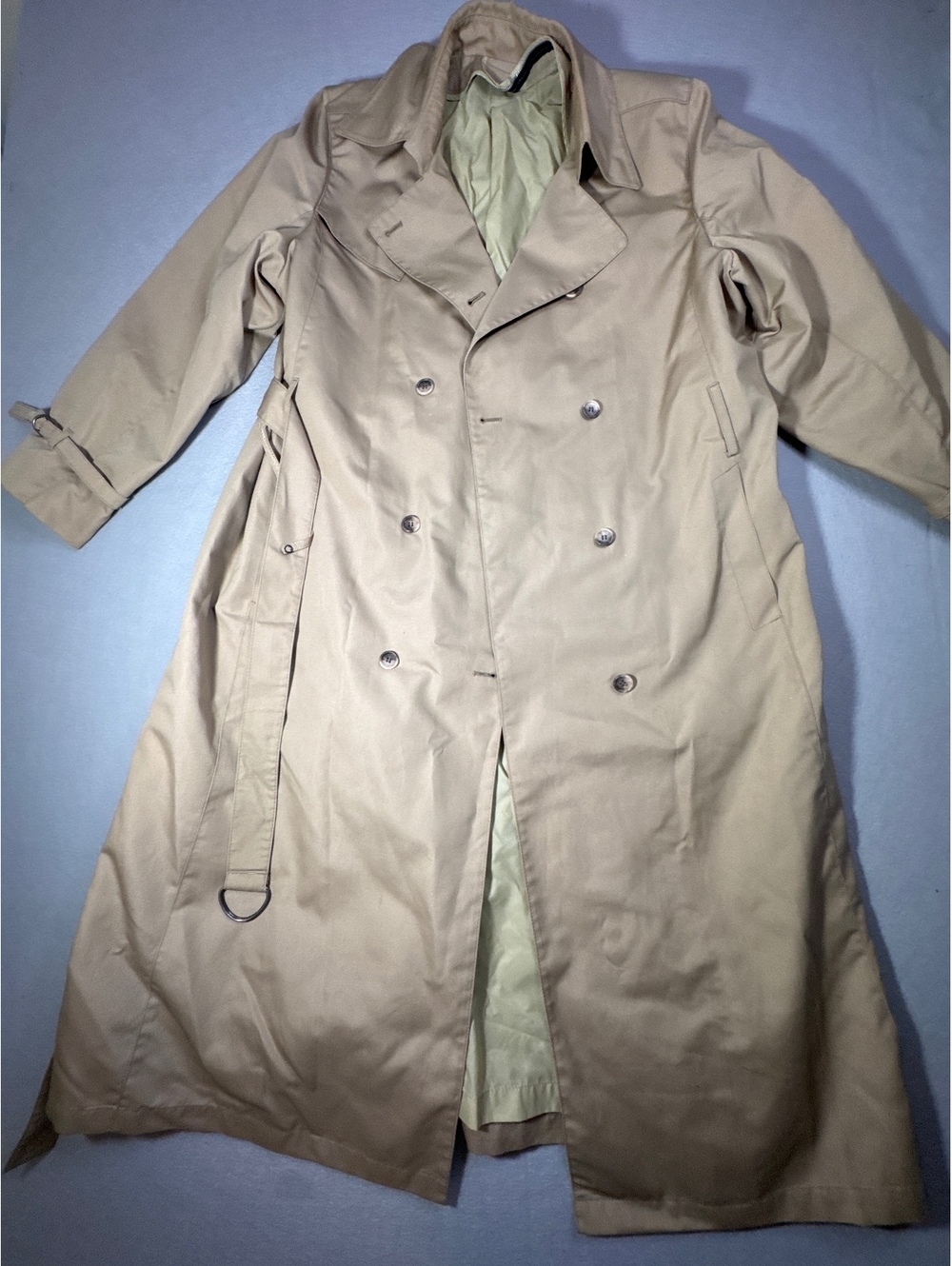 Womenβs London Fog Classic Beige Trench Coat Size 16 Regular